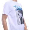 CLUB JU Trendy Ronde Hals Heren T-Shirt met Tupac Print – Wit