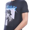 CLUB JU Trendy Ronde Hals Heren T-Shirt met Tupac Print – Zwart