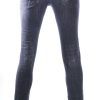 ICON2, Dsquared2, Hippe, Gescheurde, Slim-Fit, Stretch, Heren Jeans, met Verfspatten, Zwart