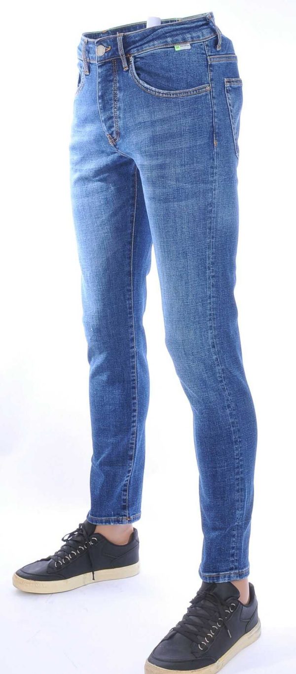AMSTERDAM PREMIUM Trendy Vintage Wassing Slim Fit Stretch Heren Jeans – Blauw | Moderne, Stoere en Comfortabele Heren Jeans