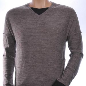 CIRCUS RED Trendy Regular Fit V-Hals met Gemêleerd Dessin Heren Dunne Trui – Bruin | Comfortabele en Modieuze Herentrui voor Elk Seizoen
