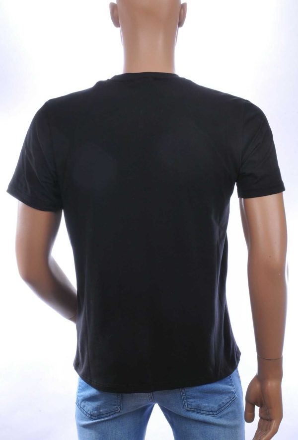CLUB JU Trendy Ronde Hals Heren Skull T-Shirt – Zwart