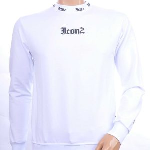 ICON2 Trendy Los Angeles Ronde Hals Heren Sweatshirt – Wit