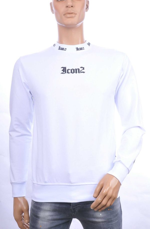 ICON2 Trendy Los Angeles Ronde Hals Heren Sweatshirt – Wit