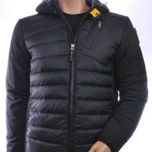 JUST KEY Trendy Zomerjack voor Heren met Permanente Capuchon – Zwart