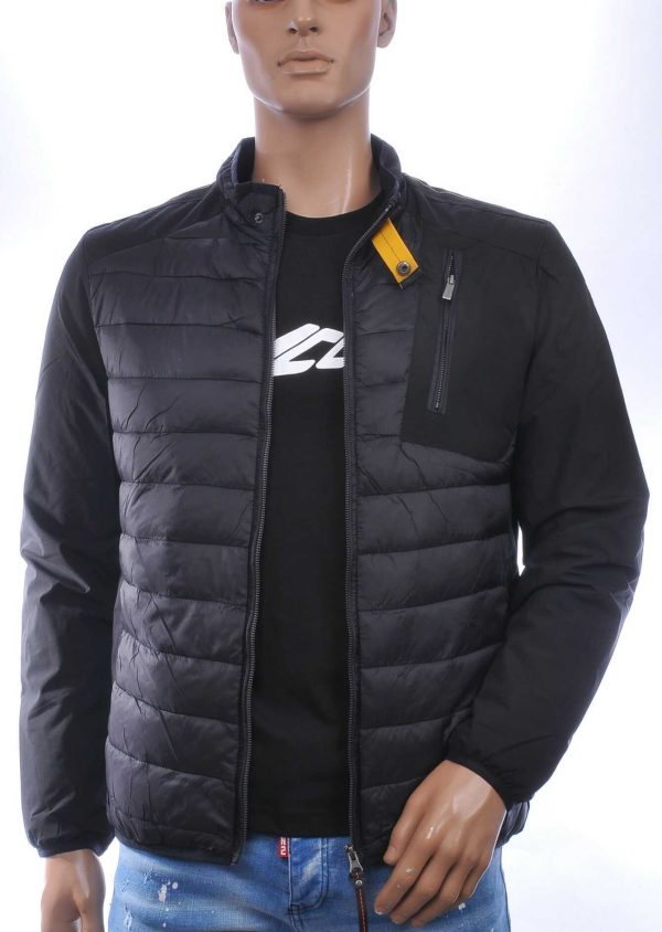 MEN'S WEAR Trendy Heren Zomerjack – Zwart