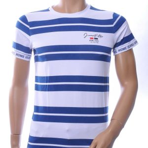 NEW DREAM Trendy STRIPE TEE Ronde Hals T-Shirt - Blauw