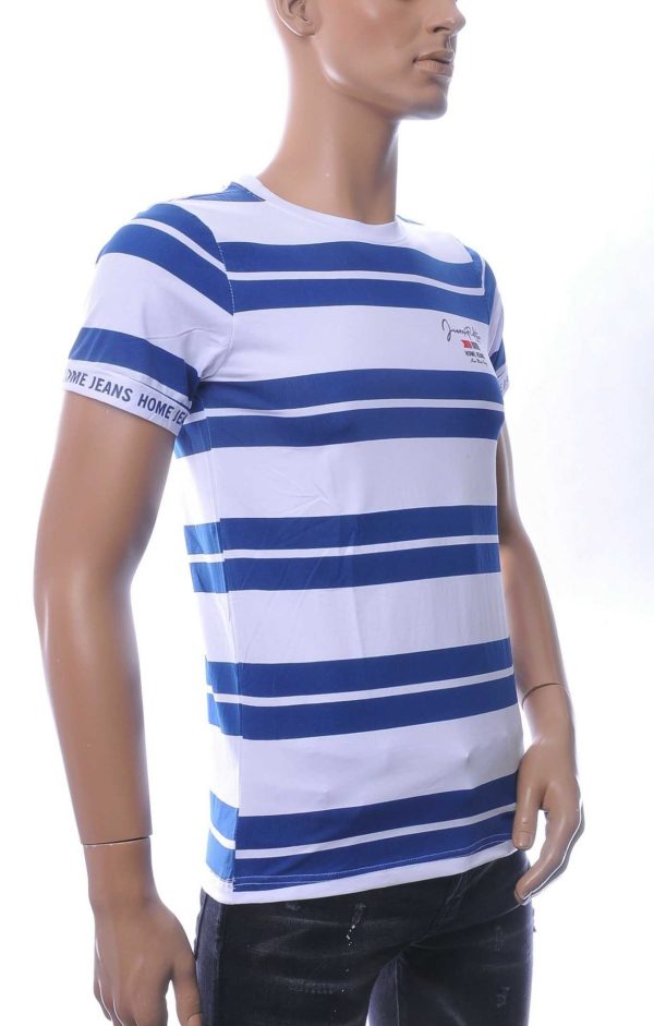NEW DREAM Trendy STRIPE TEE Ronde Hals T-Shirt - Blauw