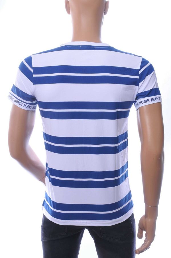 NEW DREAM Trendy STRIPE TEE Ronde Hals T-Shirt - Blauw